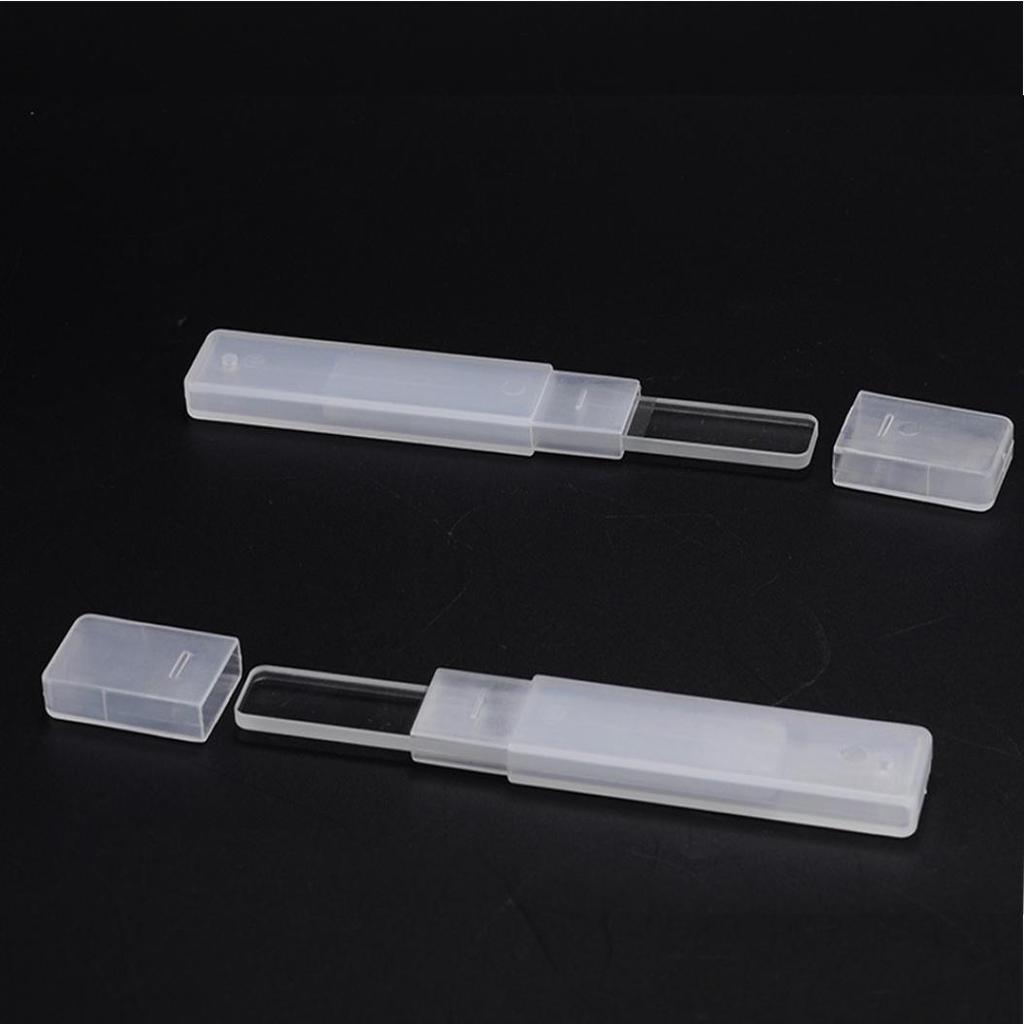 Mini Clear Glass Nano Nail File Rectangle