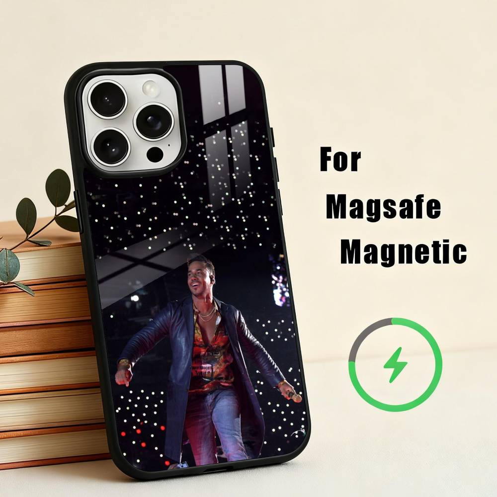 Singer R-Romeo Santos  Phone Case For iPhone17,16,15,14,13,12,11 Plus,For Magnetic Wireless Charge Cover