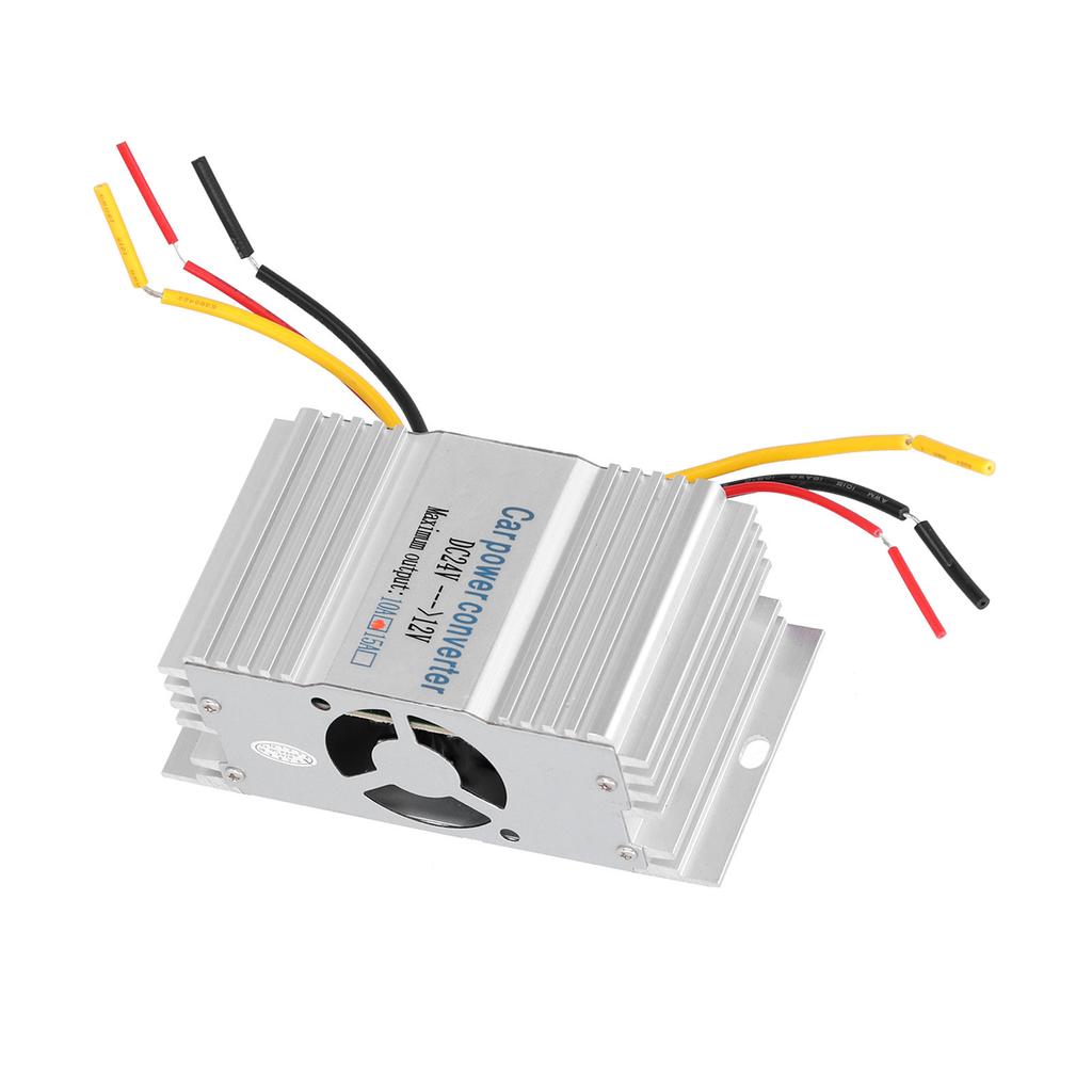Convertidor de Voltaje de Fuente de Alimentación DC24V a 12V 10A Reemplazo para Coches Marino Energía Solar Eólica Emergencia