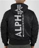 Winter Jacket Alpha Industries MA-1 ZH Back Print (128113) Black/reflective