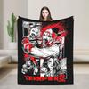 Art the Clown The Terrifier 3 Blanket Fleece Printed   Multifunction Lightweight Thin Throw Blankets for Sofa Outdoor Bedspreads