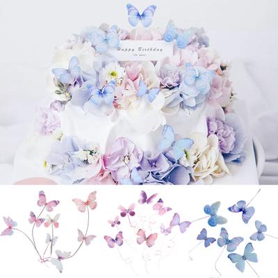 Butterfly Cake Decorations Unique Eye-catching DIY Inedible Memorable Inserts for Party