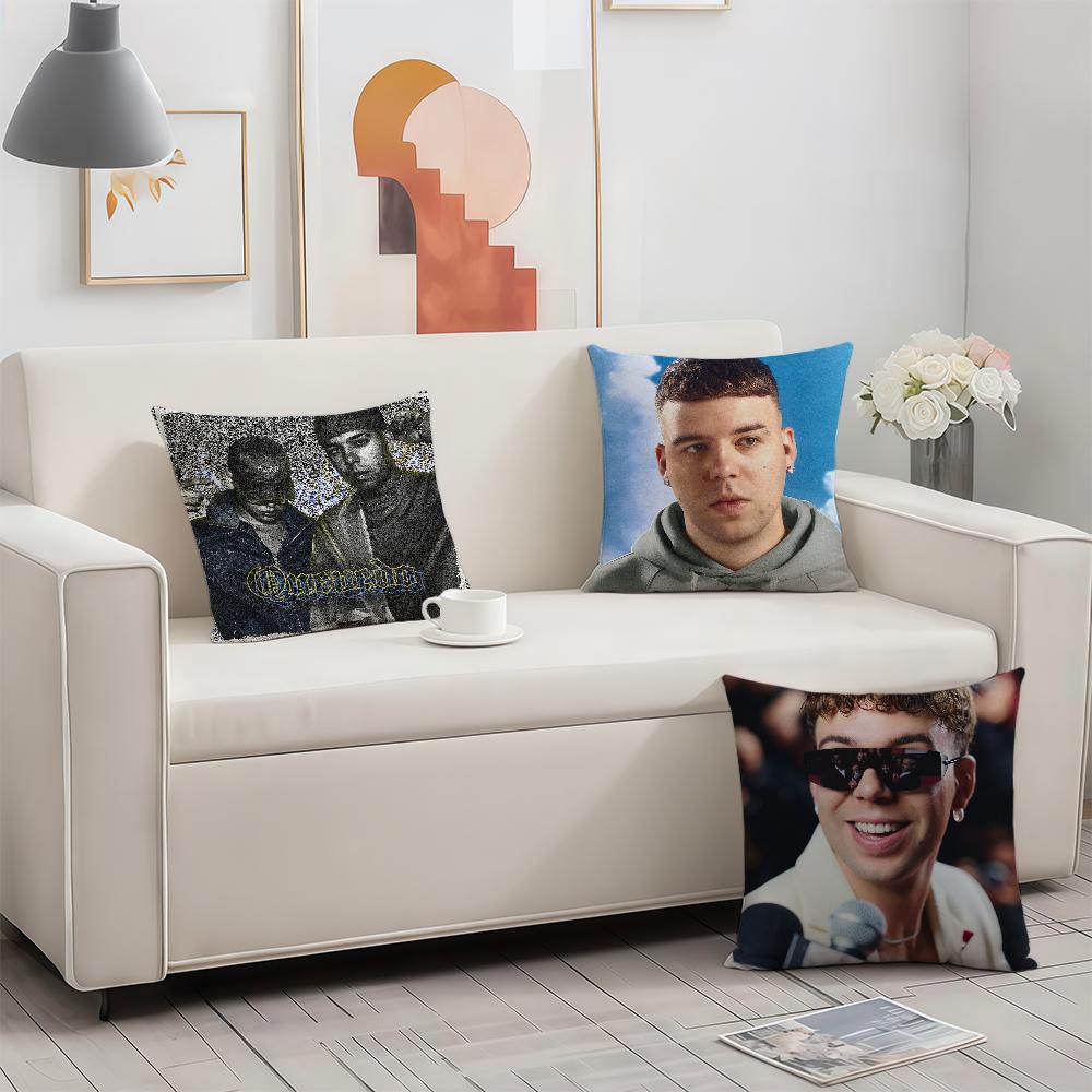 Rapper QQuevedo cushion cover Birthday Anniversary Gifts Double Sided Printed Zipper Cushion Cover Soft Skin Bedding