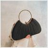 Elegant Pleated Evening Clutch for Women