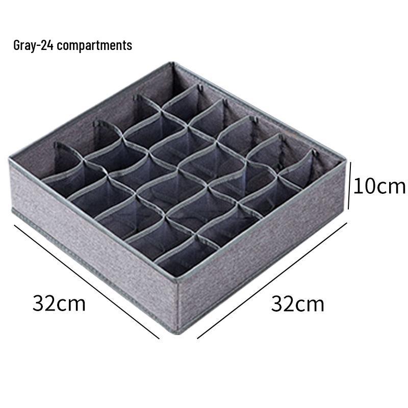 Foldable Wardrobe Organizer: Large Capacity Underwear & Miscellaneous Items Dustproof Storage Bin