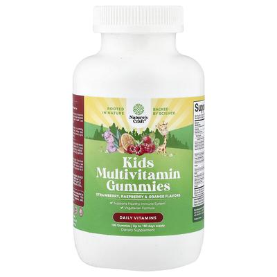 Kids Multivitamin Gummies, Strawberry , Raspberry & Orange, 180 Gummies