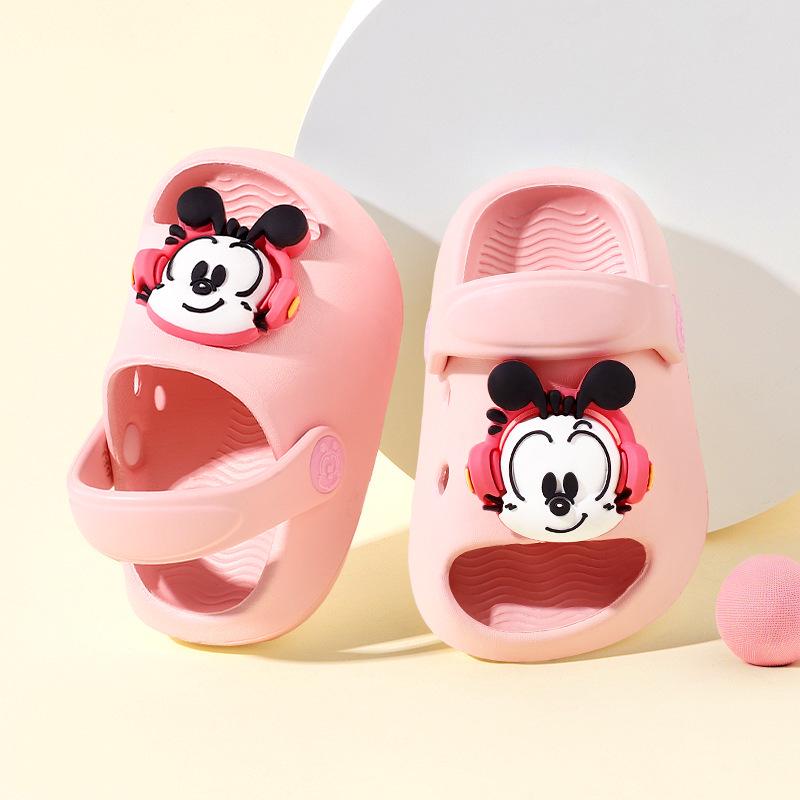 Babu Dou Lightweight EVA Sole Slippers for 1-5 Year Old Boys and Girls - Cute Two-Wear Design for Kindergarten
