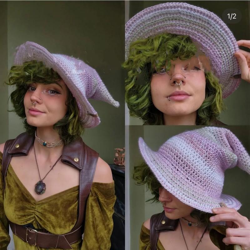 New Style Fisherman Hat for Girls, Handmade Dotted Stage Hat, British Men's Outdoor Sun Protection Hat
