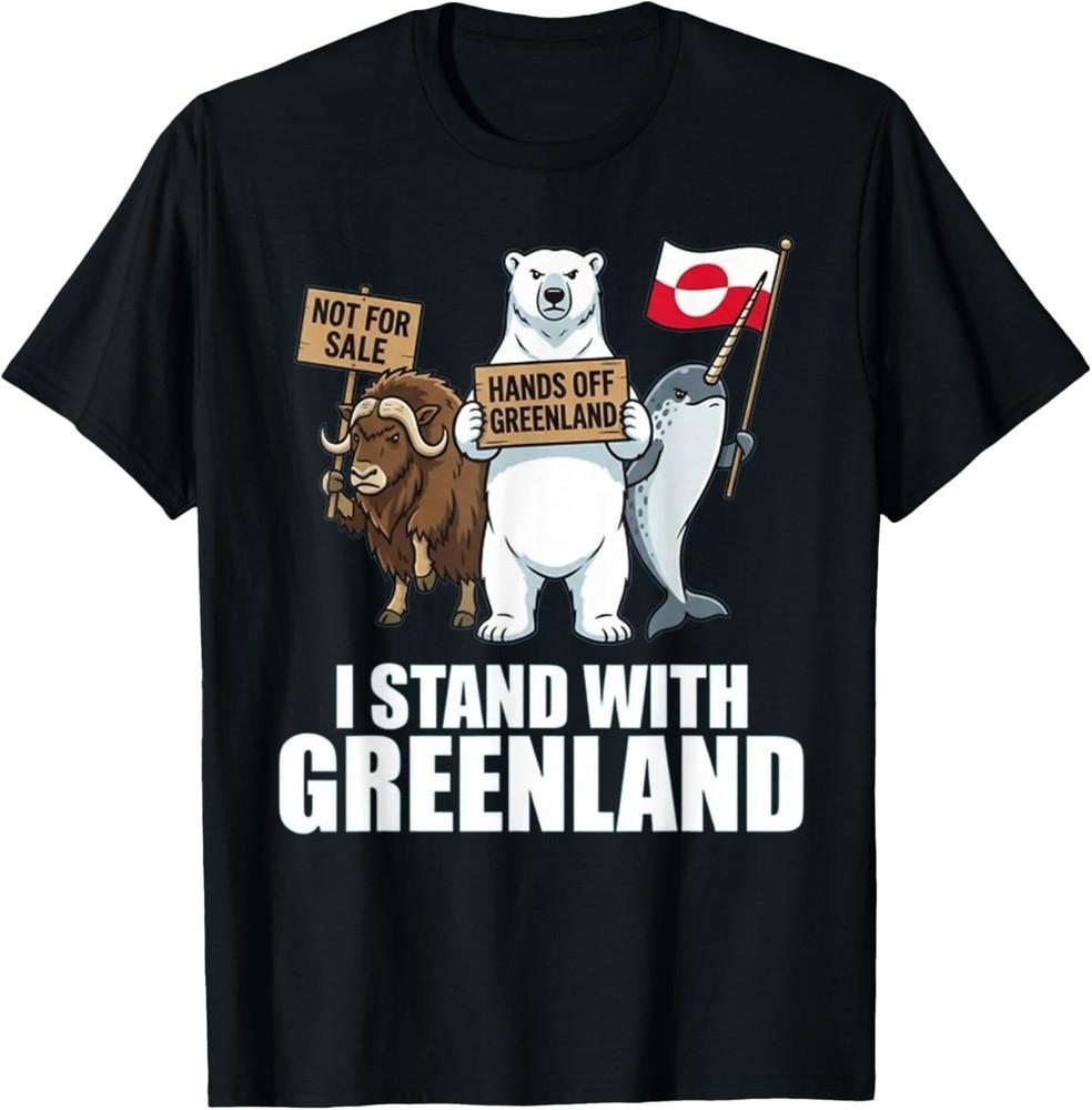 I Stand with Greenland Flag Support Greenlanders T-Shirt XXXXL
