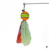 Cat Interactive Toy Funny Feather Ball Teaser Wand Toy with Bell Cat Stick Toy for Kitten Playing Teaser Wand Toy Cat Supplies