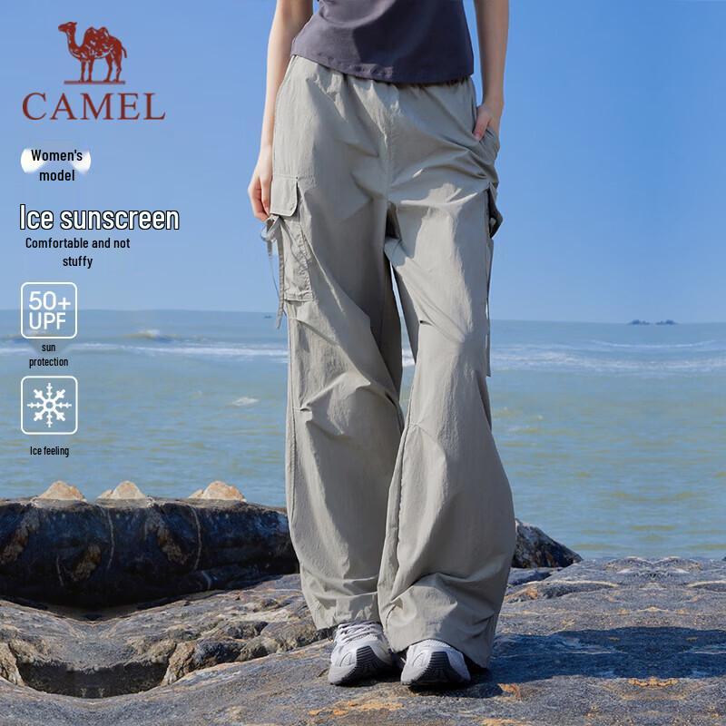 Camel Pantaloni Cargo da Donna Freschi al Tatto e ad Asciugatura Rapida