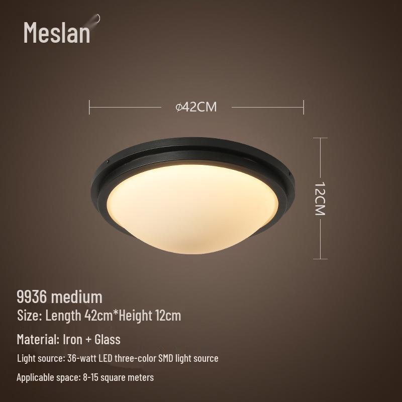 American Retro Industrial Ceiling Light for Bedroom, Dining Room, Balcony, Corridor, Aisle, and Entrance