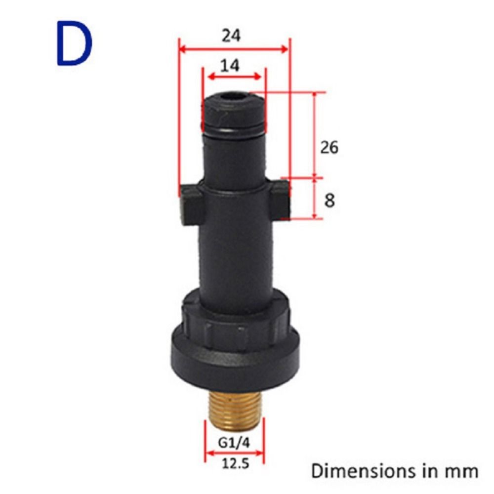 Pressure Washer Spray Torch Nozzle Quick Connector External Thread Adapter Foam Generator Practical Accessories Hardware