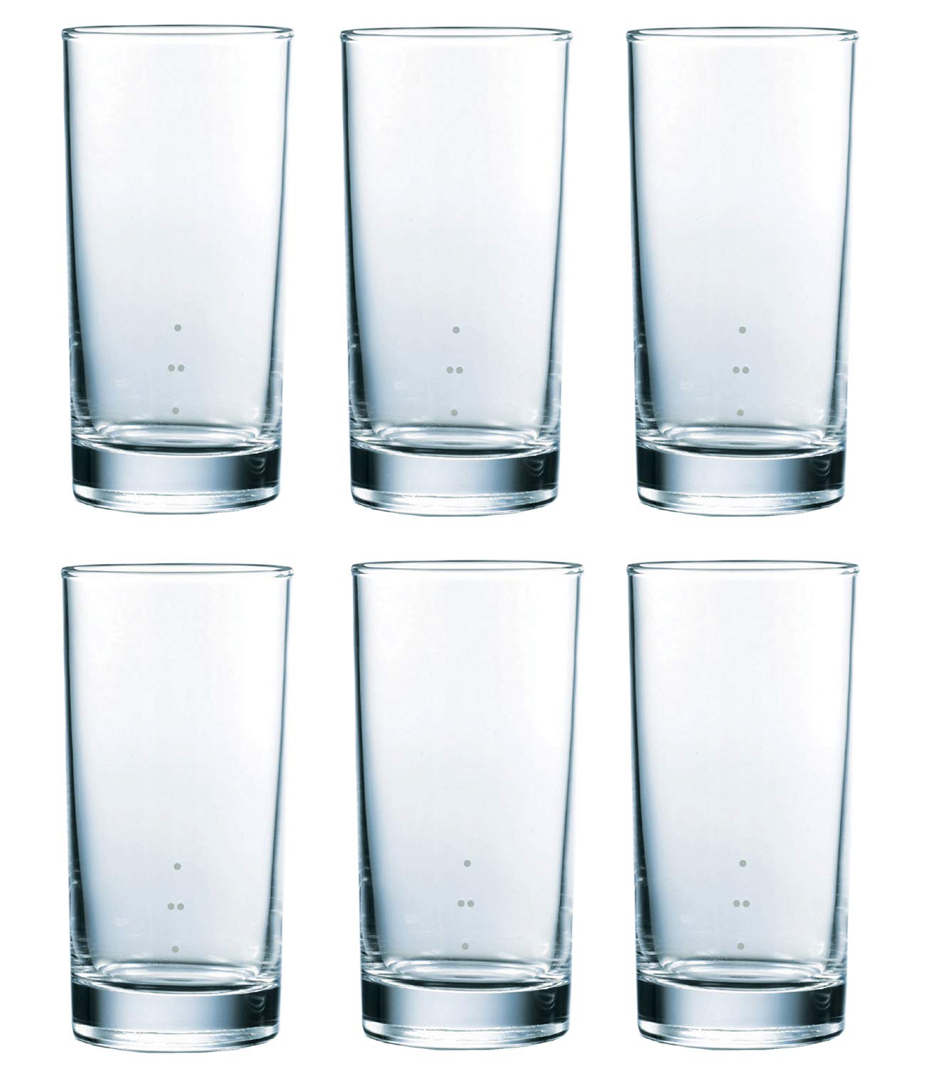 Suntory Marketing Tumbler, Clear, 365ml (12oz capacity mark), Made in Japan, 086-31, Pack of 6