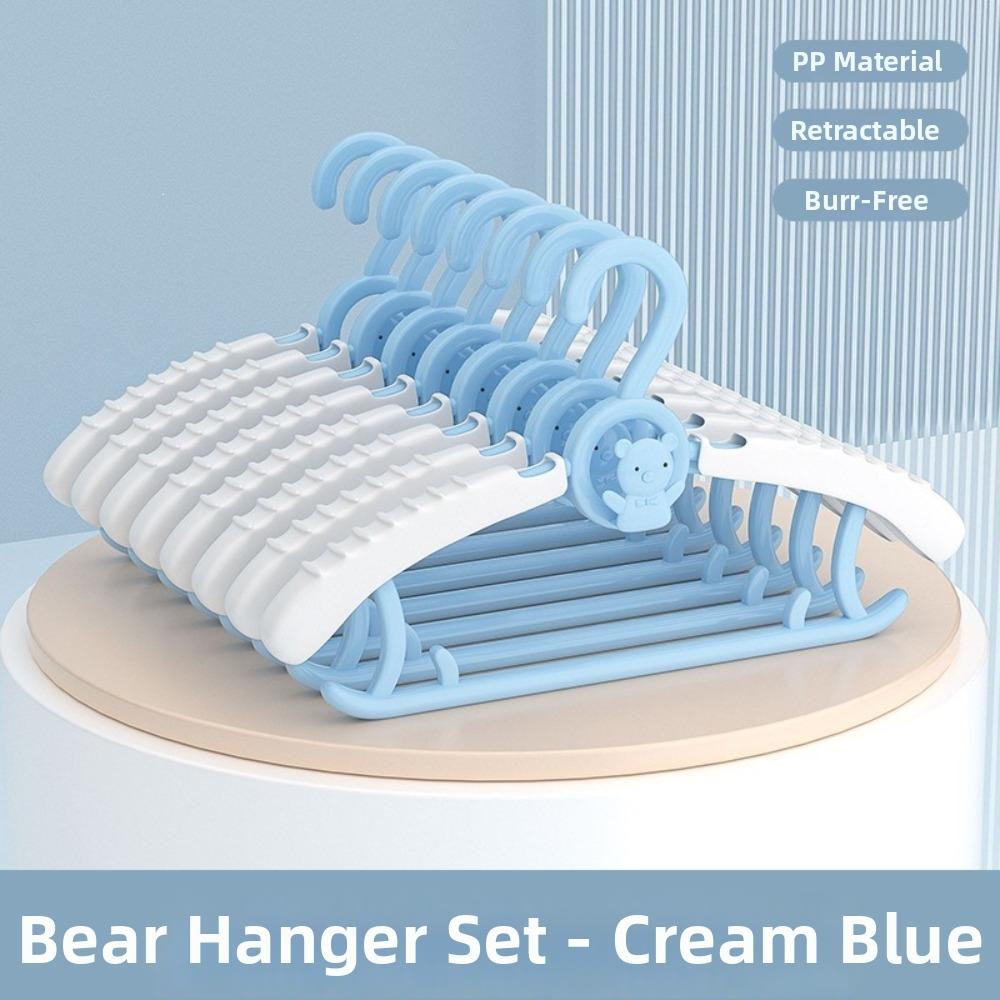 10 Pcs Extendable Kids Clothes Hanger Space Saving Children's Clothes Hanger  Baby Specific