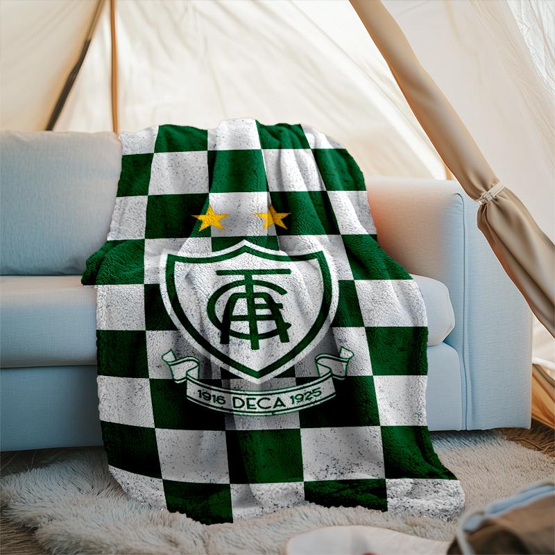 1PC América Futebol Club Printed Soft Flannel Blanket Throw for Adult Bedroom Living Room Sofa Camping Travel Fan gifts Christmas Gifts