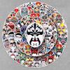 120-Piece Waterproof Chinese Opera Face Painting Phone Stickers and Decorative Storage Box