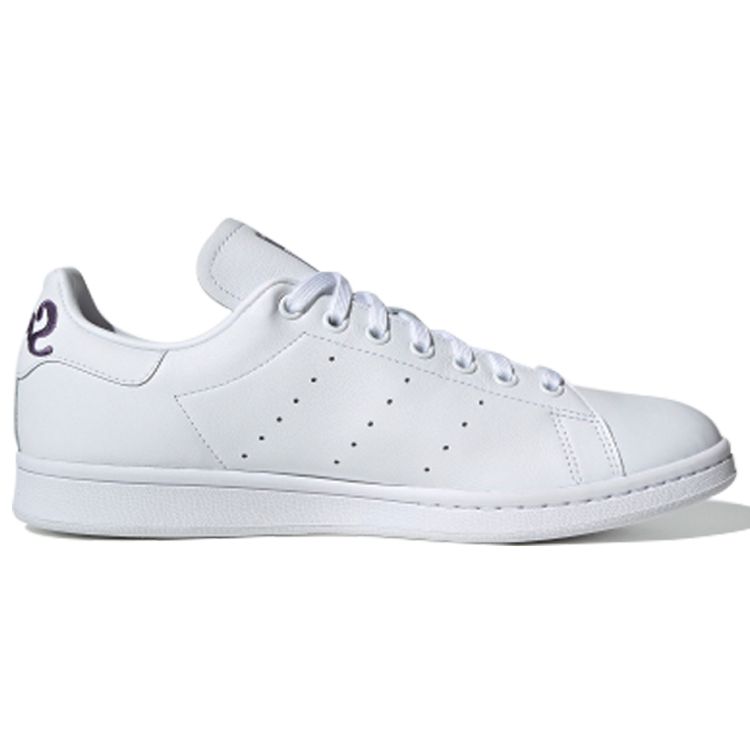 Adidas Originals Stan Smith Non-Slip Low-Top Sneakers Unisex Sneakers White Purple EF4298