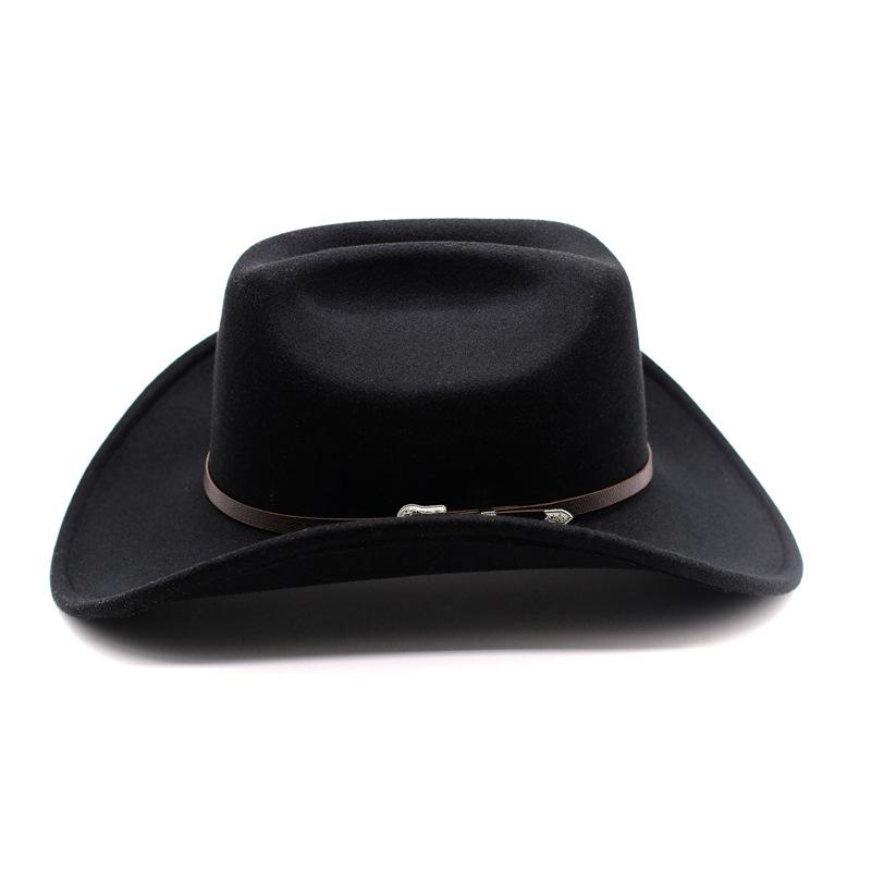 New Cowboy Top Hat Fashion European  American Punk Style Big Brim Fedoras Retro Outdoors Men Women Cool Panama Jazz Riding Hat