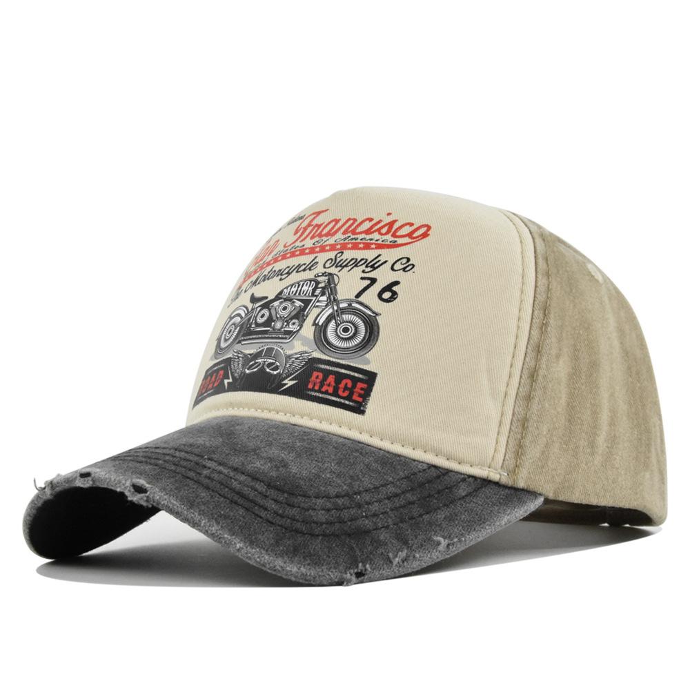 

Tongue Cap Duck Vintage Cotton Baseball Cap Adjustable Sun Hat Retro Printed чорний