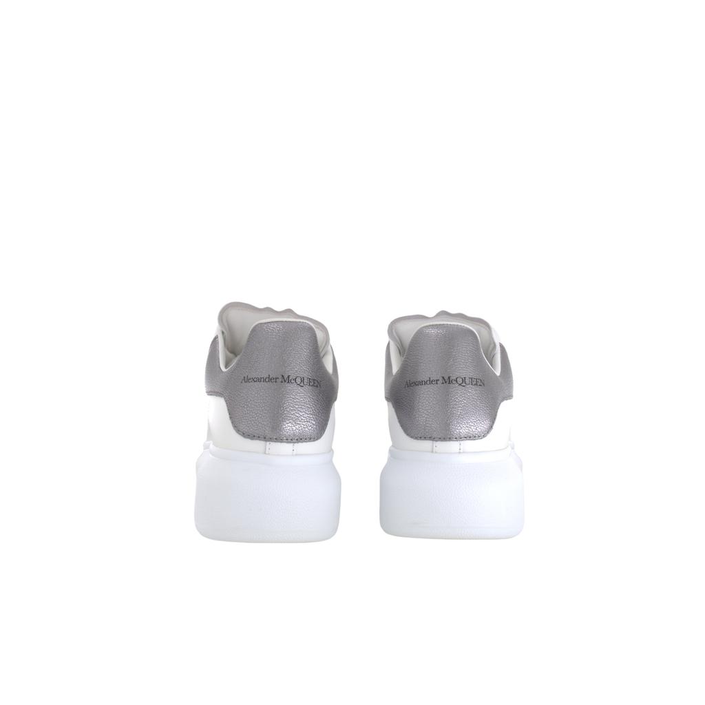 (WMNS) Alexander McQueen Oversized Sneaker 'Bleach White Silver' Women's 553770WHFBU9042