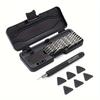 Compact Precision Electric Screwdriver Set - Quiet, Durable, Rechargeable with High Torque, 46-In-1 Multifunctional Portable Tool Kit for Car/Home Use