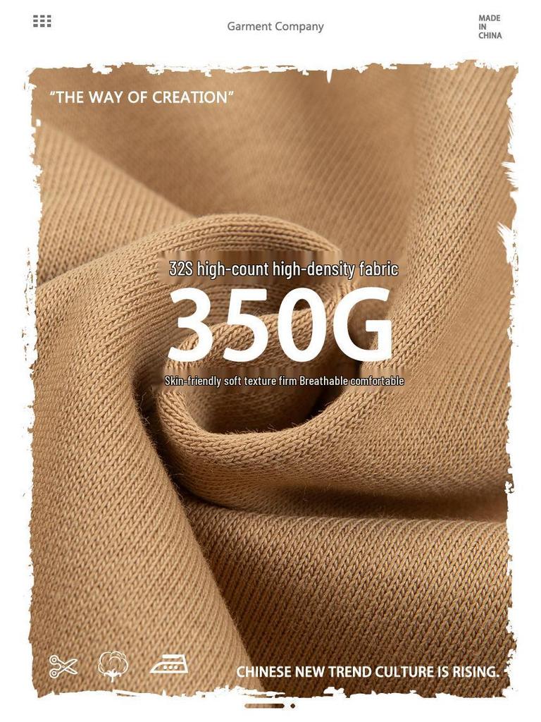 350g Heavyweight Stand Collar Half-Zip Hoodie for Outdoor Sports - Plain Color, High Quality, Spring & Autumn Wear