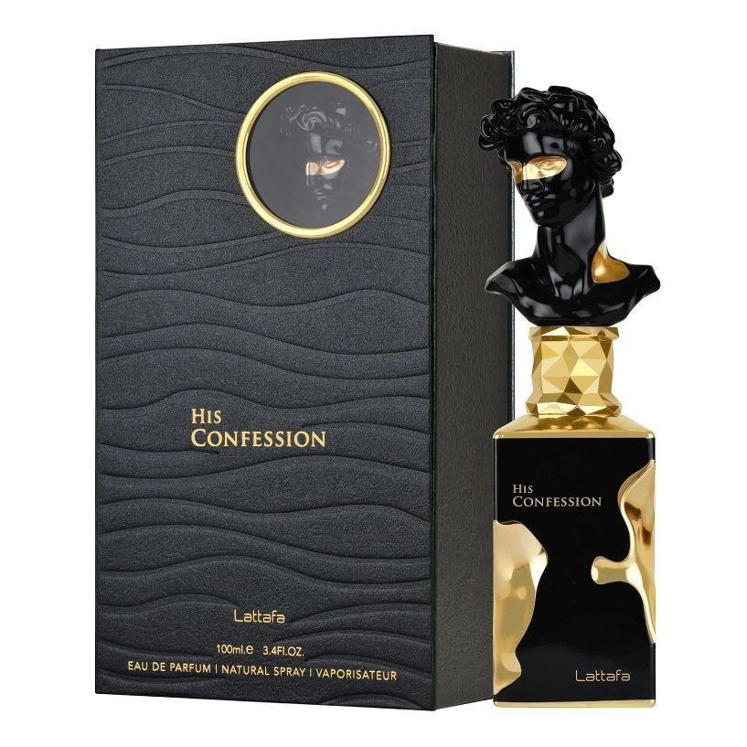 Lattafa Her Confession Parfém, Unisex Arabská Blízkovýchodní Vůně, Dlouhotrvající Dřevitě Květinová Vůně, 50ml méně