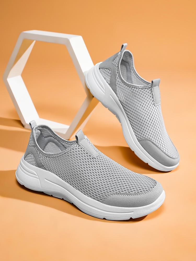 48 large size new summer mesh shoes summer light sports fashion running shoes through holes mesh breathable men