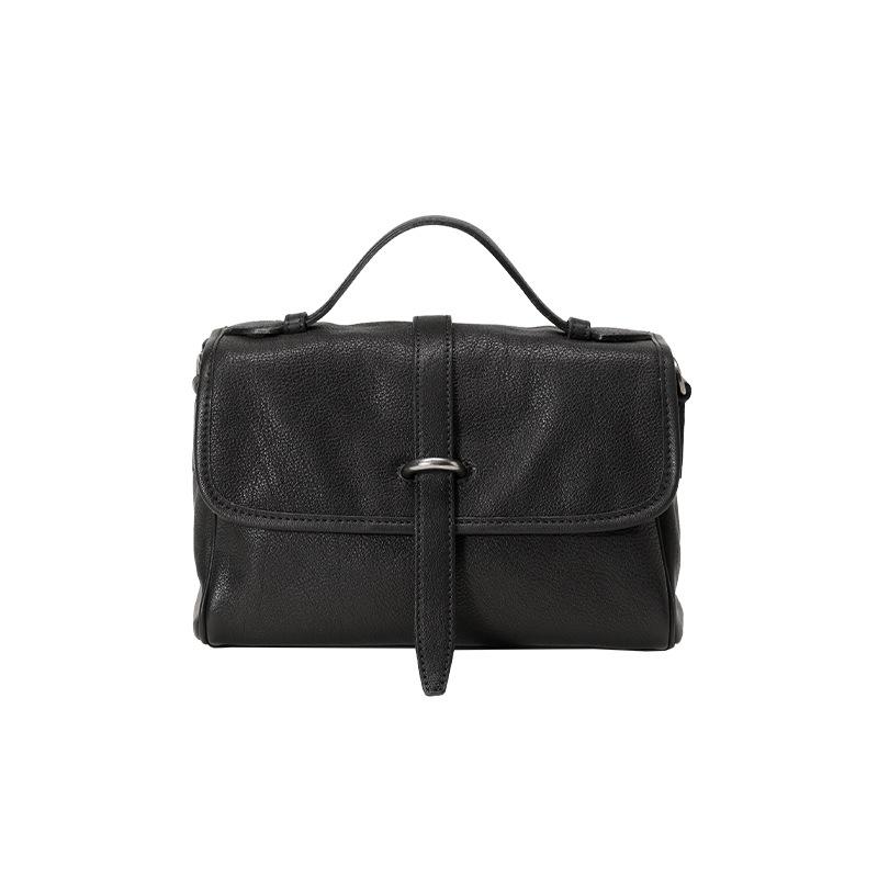 

Postman Bag, Simple Commuting Shoulder Crossbody Bag, Female Niche Design, Versatile Handbag 25.5*10*16 чёрный