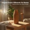 Rattan-Look Plastic Vase Long-Lasting for Reading Nook