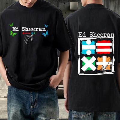 Ed Sheeran Mathematics Tour Tričko nové pánské dámské vtipné Oversized 100% Bavlna móda krátký rukáv Letní potisk Unisex topy