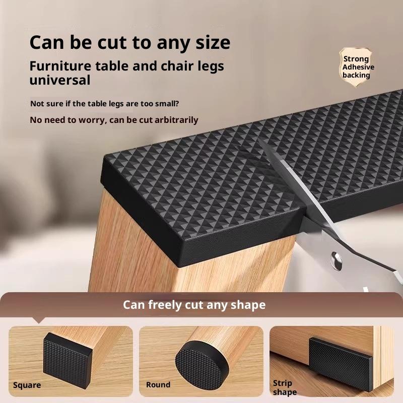 Non Slip Furniture Pads Self Adhesive Rubber Furniture Leg Protectors Heavy Duty Floor Protectors For Chairs Tables Sofas Floors