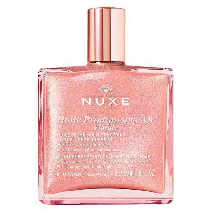 Huile Sèche Scintillante - Nuxe - Huile Prodigieuse® Or Florale - 50ml - Vegan - Tous Types De Peau