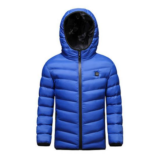 Children's USB Heated Waterproof Winter Jacket - Smart Temperature Control for Boys and Girls