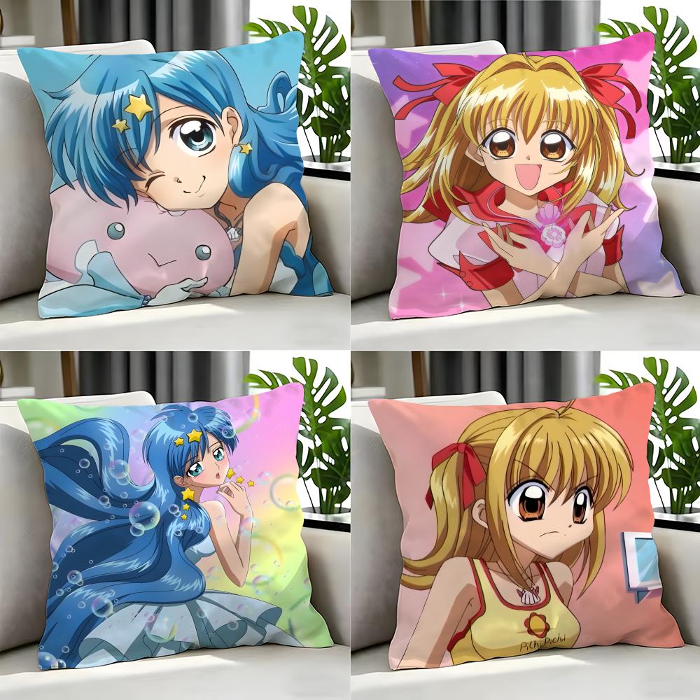 Mermaid Melody Pichi Pichi Pitch Cushion Cover Cushion Cover Set Pcs x x x Pillowcase Decorative Sofa Home Decor