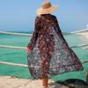 Fashionable Women's Sexy Multi-Color Printed Mesh Cover-Up Three-Piece Bikini Set