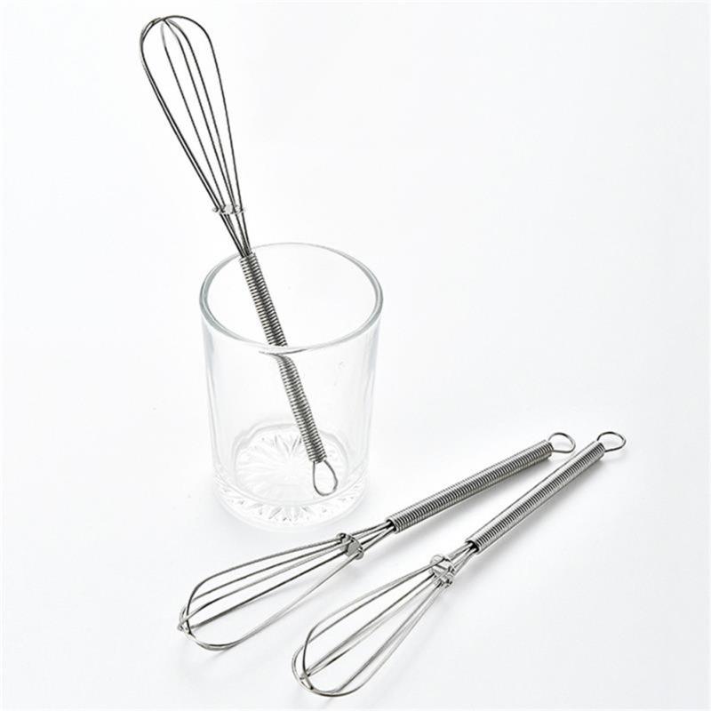 430 Stainless Steel Mini Egg  Beater With Manual Handle Cooking Utensils For Baking Cream Stirring
