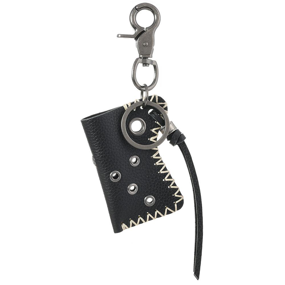 

Leather Waist Keychain Sturdy Retro Keyring Handmade Key Pouch Unique Cowhide Keychain For Bag Holder Gift Waist Hanging