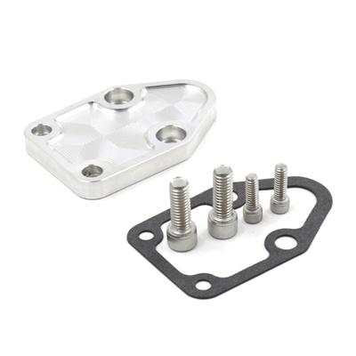 Fuels Pump Plate with Gasket and Bolts,  Aluminum Fuels Pump Mounting Plate Kit For 283 327 350 2071 Engine