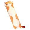 Christmas Gift Long Hug Pillow Cat Plush Toy (brown) 1 Pieces