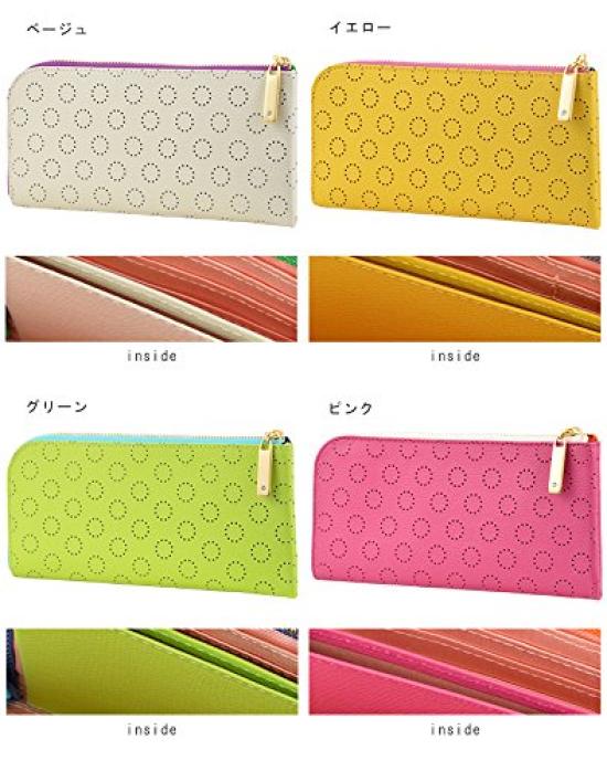 LiBERTE L-shaped zipper long wallet 0351046 Navy