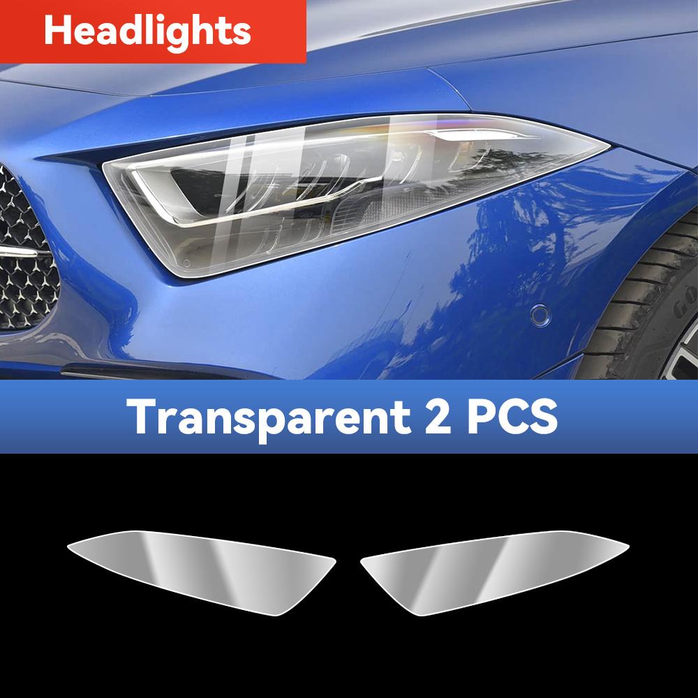 For Mercedes Benz AMG CLS 63 2018-2025 TPU Headlight Anti-Scratch Black Transparent Modification Color Changing Protective Film