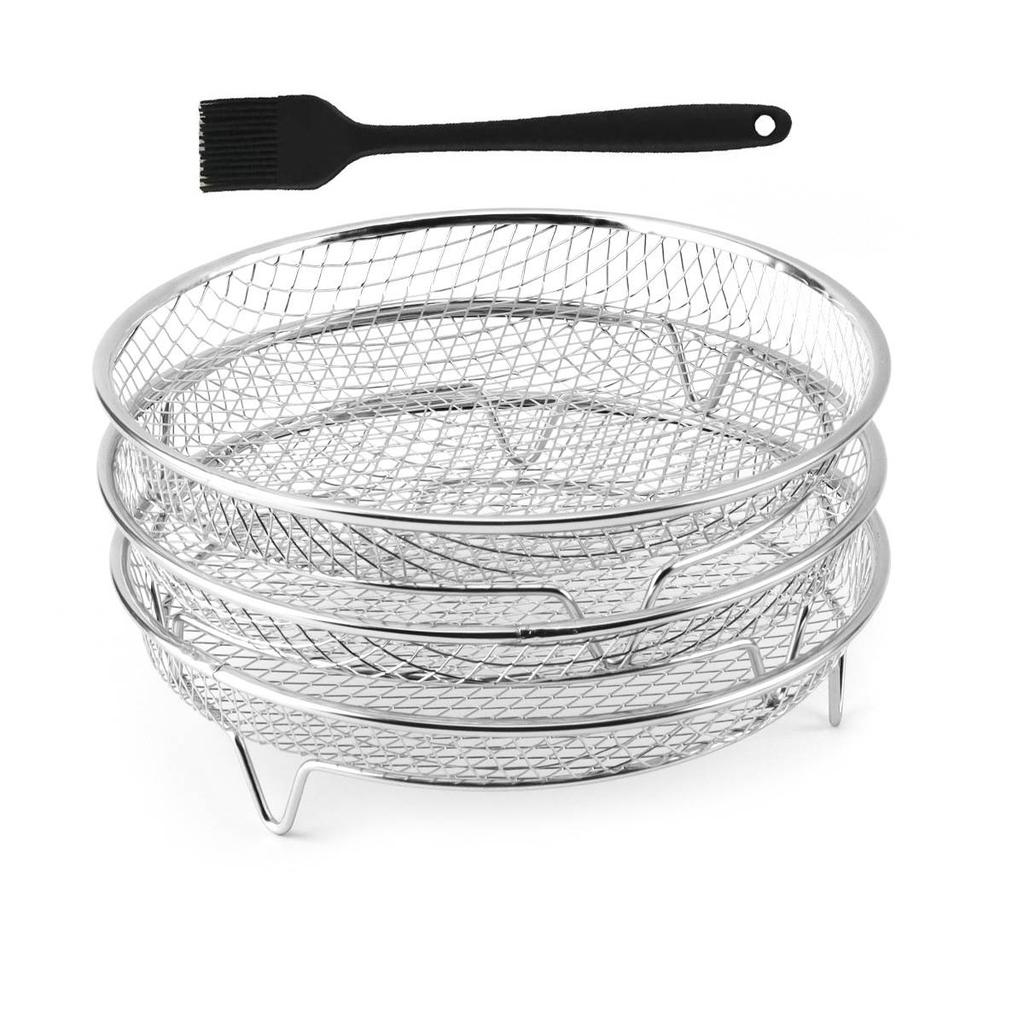 Air Fryer Universal Accessories Non-Stick Airfryer Tray Wire Rack Basket Kitchen Gadgets Multipurpose for Baking Cooking Tool