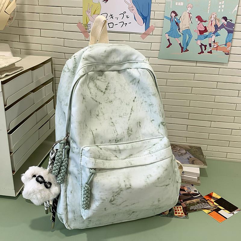 Print Casual Fashion Travel Nylon Backpack With Stitching Detail Teens For