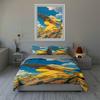 Yellow Cartoon Character. Bedding Duvet Cover Sets Duvet Covers Pillowcases Gifts (1 * Duvet Cover 2 * Pillowcases, Without Duvet Insert)