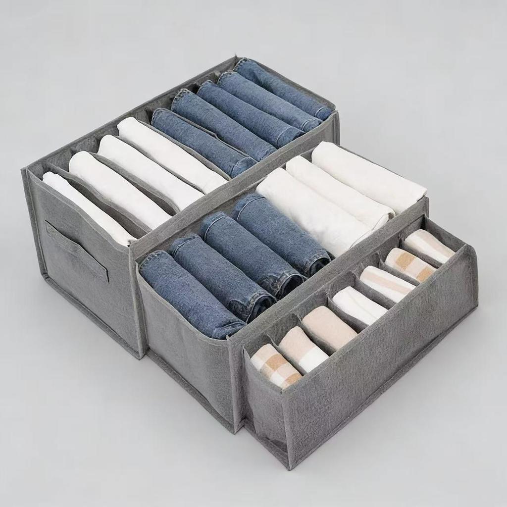 Silver Thread Sweater and Jeans Storage Organizer for Wardrobe Drawers