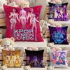 Hot Movie KPopS D-Demon H-Hunters Pillow Case Comfort Sofa Bed Silky Elegant Invisible Zipper Custom Decorative Cushion Cover
