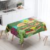 New Abstract Tea Tablecloth Waterproof and Oil-proof Dining Tablecloth Nordic Wind Bar Tablecloth Home Decoration