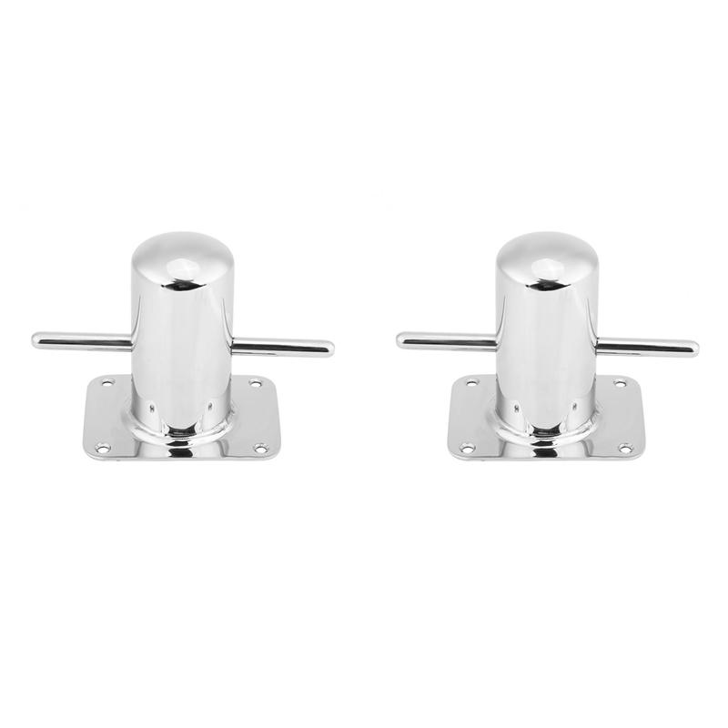 ABLZ-2X Stainless Steel Boat Samson Post Cross Bollard Mooring Bit For Marine Yacht With Heavy Duty Base